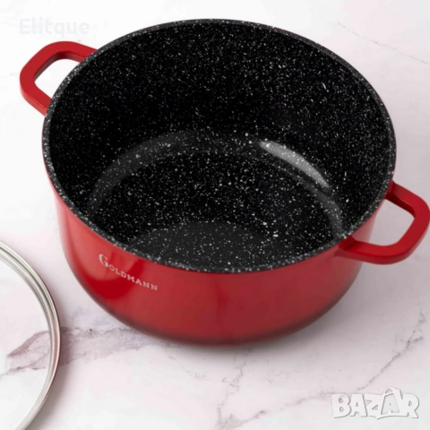 Тенджера Goldmann GM-7328R / GM-7324R, мраморно покритие, снимка 2 - Други - 53045900