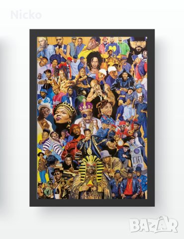 Hip-Hop / Rap постери с рамка, снимка 2 - Картини - 42005826