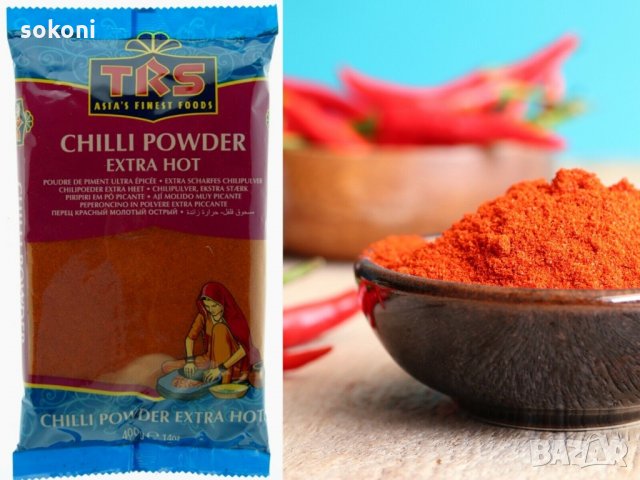 TRS Extra Hot Chilli Powder 100g / ТРС Екстра Люто Чили на Прах 100гр, снимка 1 - Домашни продукти - 35993790