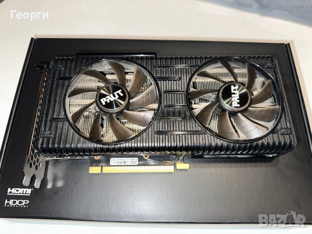 Видео карта Palit RTX 3060 Ti Dual OC 8GB, снимка 4 - Видеокарти - 53022931