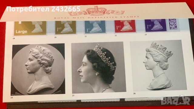 1829. Великобритания 2022 = “ Исторически личности. Кралица Елизабет II.”, **, MNH , снимка 3 - Филателия - 42635159