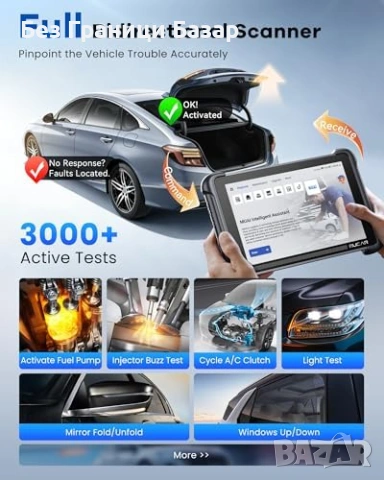 Нова MUCAR 892BT PRO AI OBD2 диагностика пълна система CAN FD DOIP кола сервиз, снимка 4 - Друга електроника - 53794017