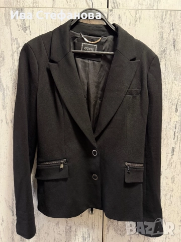 Ново черно елегантно 100 % оригинално сако блейзер Guess guess 
