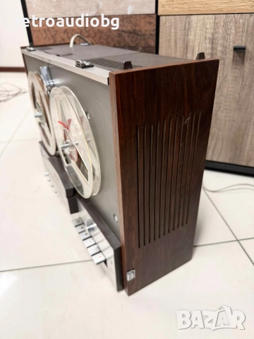 🔊Ретро ролков магнетофон PHILIPS 4404 + капак - след пълен рекап - напълно възстановен🔊, снимка 6 - Декове - 49941924