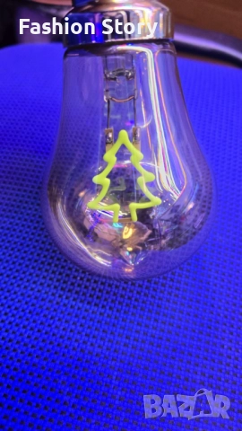 Коледна LED декоративна крушка с фигура – Елха / Love – Топъл празничен акцент за дома и подарък, снимка 4 - Декорация за дома - 52632129