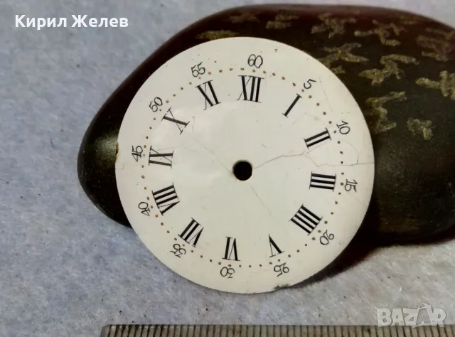ПОРЦЕЛАНОВ РИМСКИ ЦИФЕРБЛАТ от СТАР КОЛЕКЦИОНЕРСКИ ДЖОБЕН ЧАСОВНИК За ЧАСТИ РЕСТАВРАЦИЯ 49680, снимка 8 - Антикварни и старинни предмети - 48635263
