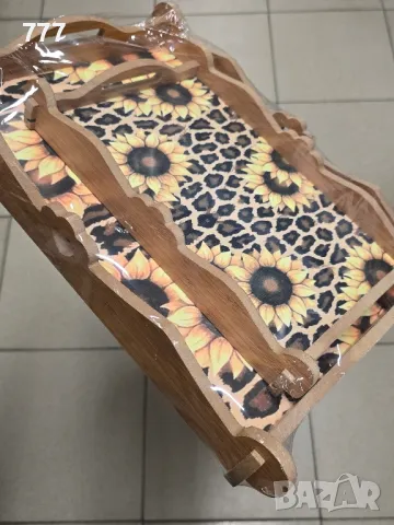 дървени подноси, снимка 3 - Аксесоари за кухня - 48773723