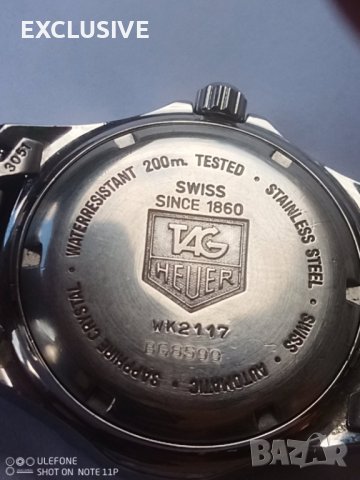 Швейцарски часовник Tag Heuer автоматик - цвят Океан, снимка 4 - Мъжки - 41021646