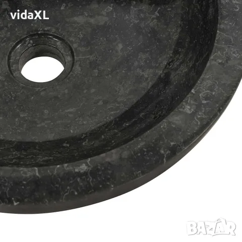 vidaXL Мивка, 40x12 см, мрамор, черна, снимка 10 - Мивки - 56146011