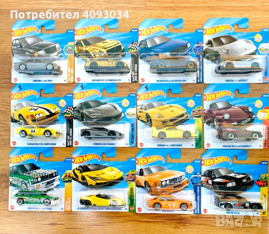 Hot wheels Ferrari Porsche Mercedes BMW Audi 