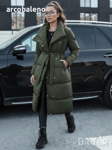 Дамско дълго ватирано зимно яке FAVI, 4цвята , снимка 14 - Якета - 53091231