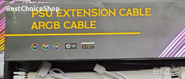 Sirlyr PC ARGB кабели 2 x 8 пинови удължителни кабели за захранване на графична карта, снимка 7 - Кабели и адаптери - 53398232