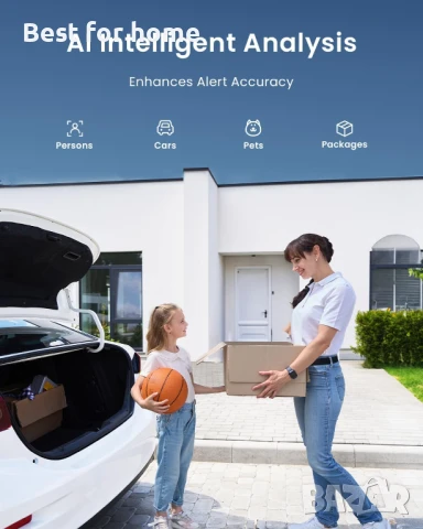 ieGeek Безжична 2K охранителна камера за външна употреба, снимка 6 - IP камери - 50621780