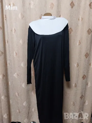 XL/ 2XL Черна рокля за парти/монахиня/, снимка 3 - Рокли - 50407417