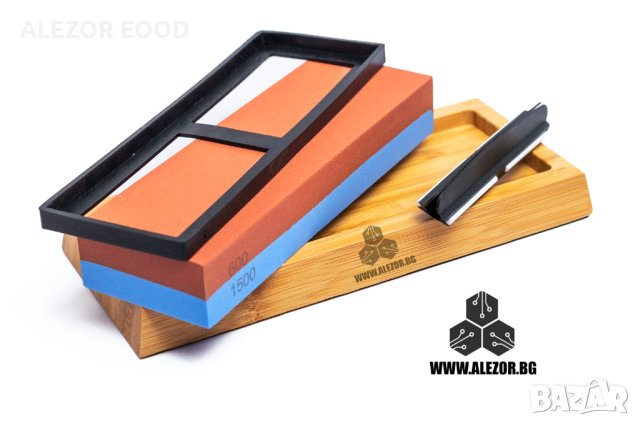 Воден камък двулицев за заточване на ножове с различен грит 3000/8000 20214260, снимка 2 - Други стоки за дома - 40736155