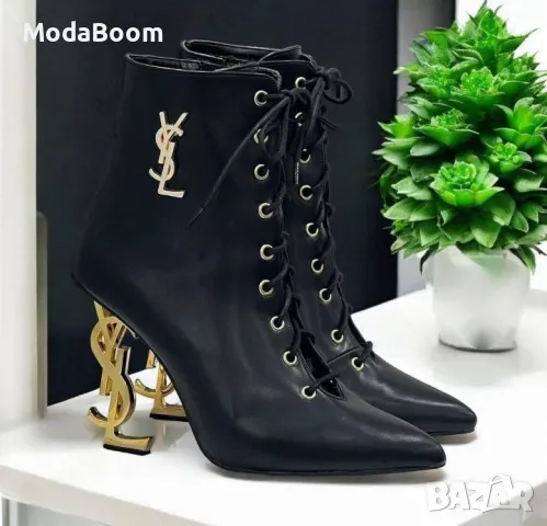 YSL дамски боти на ток 