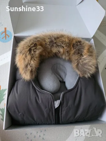 Зимно чувалче Anex - Wom, 0-6 м, Dark Grey, снимка 6 - За бебешки колички - 55826889