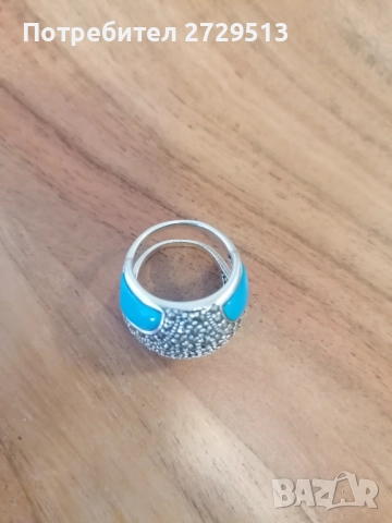  Сребърен пръстен, снимка 7 - Пръстени - 52186555