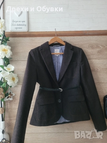 Тъмно кафяво сако S’OLIVER , снимка 9 - Сака - 52663293