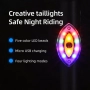 Задна LED стоп светлина за велосипед колело QIXUN EYE, USB, 30 лумена, снимка 3