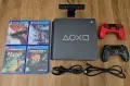 PS4 Slim Days of Play Edition 1TB Steel Black + 2 оригинални контролера + камера + 4 игри, снимка 1