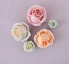 4 пъпки пъпка роза рози розички силиконов молд форма фондан шоколад гипс смола декор, снимка 5
