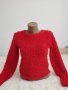 Дамска червена блуза , снимка 1 - Блузи с дълъг ръкав и пуловери - 34624108