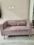 двуместен кадифен диван , снимка 1