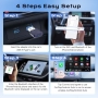 Нов Безжичен адаптер CarPlay и Android Auto USB-A/C Plug & Play за кола, снимка 5