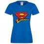 Дамска тениска 8-ми март Супермама,Ден на майката, Подарък за 8-ми Март, снимка 1 - Тениски - 35817799
