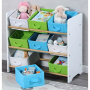 Етажерка с 9 кутии за детски играчки и принадлежности, снимка 1 - Етажерки - 34840071
