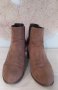 Бежови боти – цвят капучино, велур, № 41, снимка 2