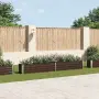 vidaXL Градинска висока леха поцинкована стомана 320x40x45 см кафява, снимка 2