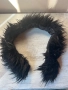 Черна пухена яка за качулка с дълъг косъм 🖤🖤🖤, снимка 2