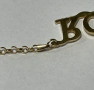 Златно колие с име"Зоя" 8.50гр.62.5см., снимка 3