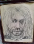 Кърт Кобейн рисуван портрет, снимка 2