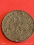 Две монети 1 райхсфенинг 1940г. Трети Райх Германия с свастика 53346, снимка 12