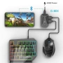Комплект 5 в 1, Геймърска клавиатура и мишка за смартфон и таблет MOBILE GAME COMBO, снимка 4