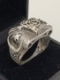 Красив Османски  сребърен пръстен с Тугра , снимка 5