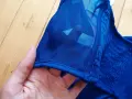 Stradivarius нов дамски топ бюстие корсет потник с банели, мрежеста материя в син цвят р-р S, снимка 6