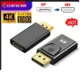 Преходник HD 4K 1080P DisplayPort към HDMI адаптер DP мъжки към женски HD TV HDMI-съвместим видео, снимка 1