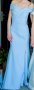 Дълга елегантна рокля в небесно синьо ,XS-S , снимка 3