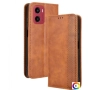 Motorola Moto G05 4G / E15 4G Retro Texture Wallet Калъф и Протектор, снимка 4