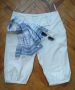 Бели ленени шалвари / дреха с детайли "Saint Tropez"® / голям размер , снимка 1 - Къси панталони и бермуди - 36363518