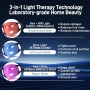 Нова маска за лице 320 LED, безжична терапия, червена/синя светлина, снимка 3