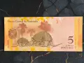 Банкнота - Венецуела - 5 боливара UNC | 2013г., снимка 2