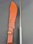 Уникален масивен ловен нож,фултанг с кожена кания,два модела, снимка 10