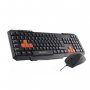 Клавиатура + Мишка Logic LKM-201 черна, SS300643, снимка 1 - Клавиатури и мишки - 38907801