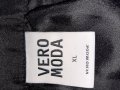 Vero Moda XL Черна кожена пола на изрязани кръгове , снимка 7