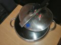 Продавам италианска тенджера под налягане -, алпака, двойно дъно, снимка 3